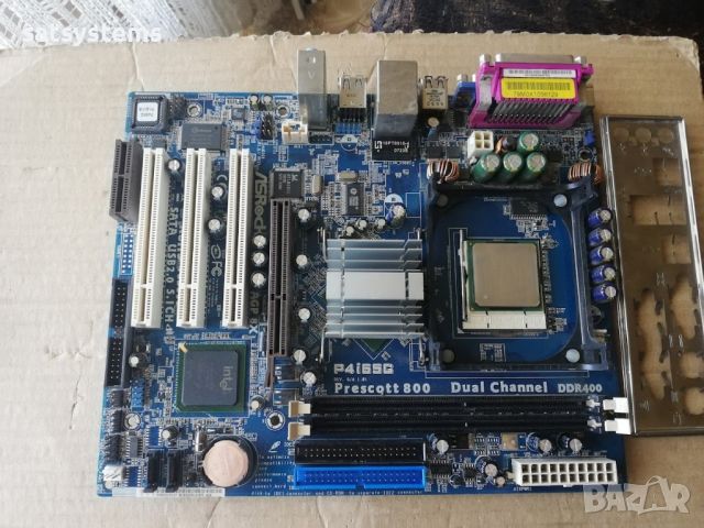 Дънна платка ASRock P4i65G Socket 478 CPU+FAN, снимка 4 - Дънни платки - 45603099