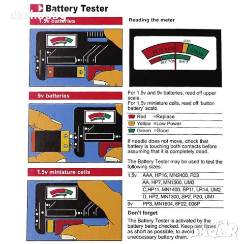 BT-168 3208  Тестер за нивото на мощността на батерията, снимка 4 - Други стоки за дома - 45605894