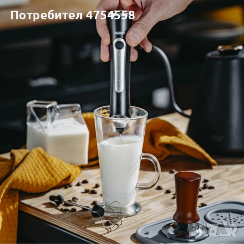 Акумулаторен разпенител за мляко и миксер 2 в 1 – мощен, безжичен, 3 скорости, снимка 6 - Други - 54286175
