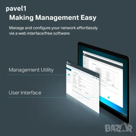 НОВ В ЦЕЛОФАН НЕОТВАРЯН Switch (Комутатор) Easy Smart TP-LINK TL-SG1024DE 24-Port Gigabit TL-SG1024D, снимка 5 - Суичове - 49414369