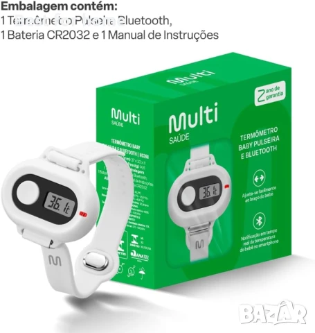 Многофункционален Bluetooth бебешки ,детски термометър-24-часово наблюдение, снимка 8 - Други - 51217921