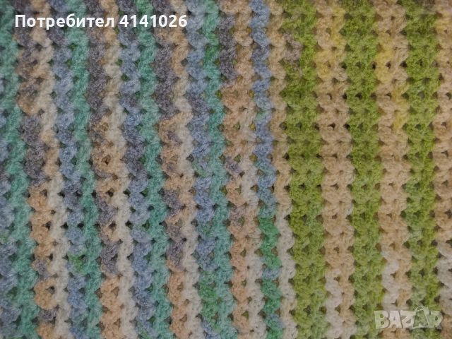 Ръчно плетени бебешки одеяла / пелени / различни модели, снимка 10 - Спално бельо и завивки - 46464948