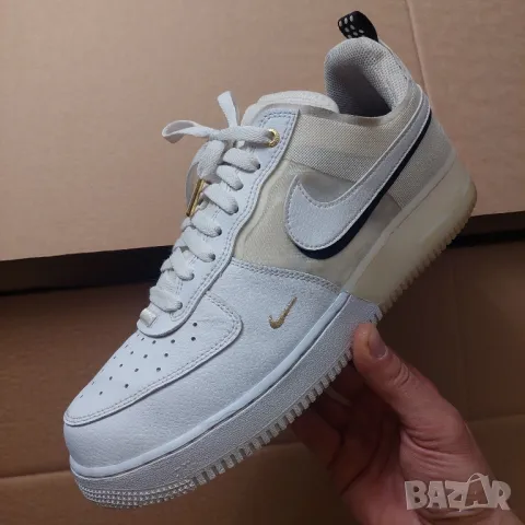 маратонки Nike Air Force 1 React 'White Sail Black' номер 44 ,5