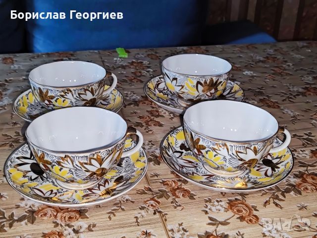 Руски порцеланови чаши ЛФЗ, снимка 3 - Чаши - 46240090