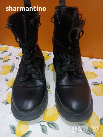 Esprit кожени боти N 41 с цип, снимка 3 - Дамски боти - 53446561