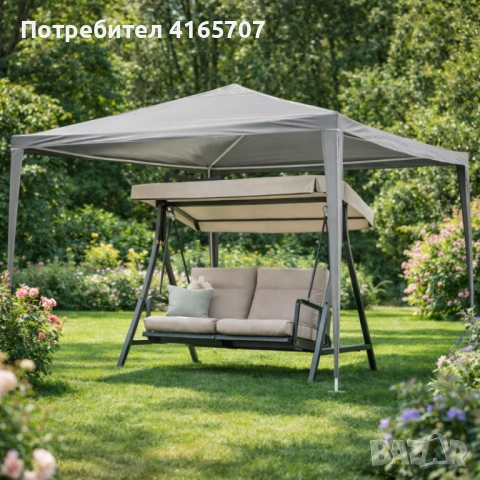 Просторна градинска шатра - стабилна конструкция и водоустойчива рамка, снимка 7 - Други - 53786338