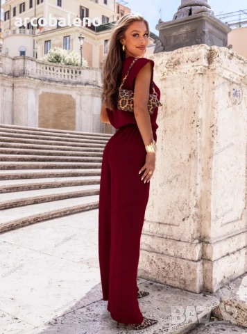 Дамски комплект от блуза и панталон с къс ръкав Nunziaa, 6цвята , снимка 10 - Комплекти - 51360613