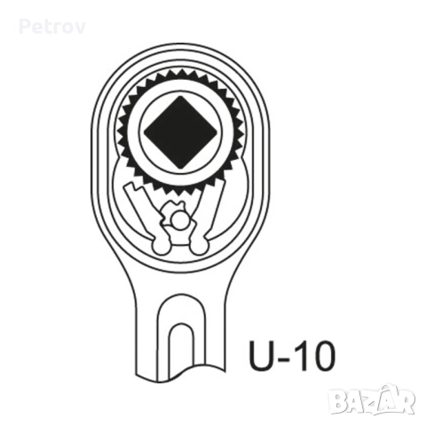 GEDORE 2093U-10 - MADE IN GERMANY - 1/4" ЧИСТО НОВА Profi Тресчотка - НЕМСКО ИНДУСТРИАЛНО КАЧЕСТВО !, снимка 6 - Гедорета - 49591142
