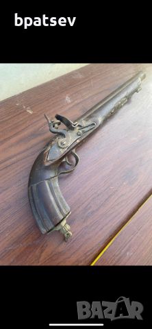Стар кремъчен пистолет , снимка 3 - Антикварни и старинни предмети - 45718738