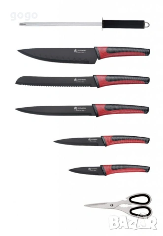 комплект ножове, снимка 3 - Прибори за хранене, готвене и сервиране - 53788844