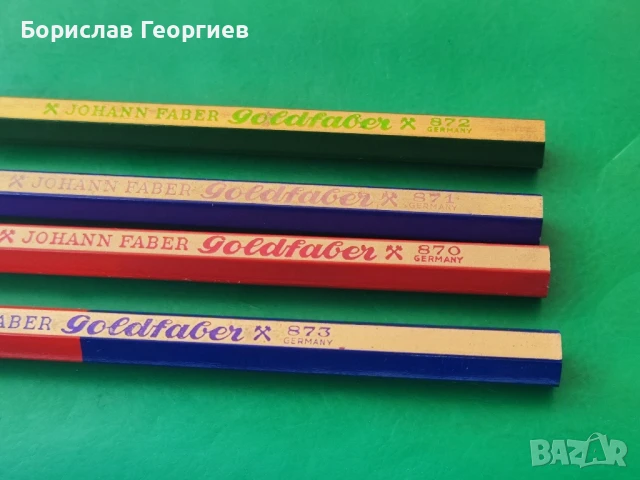 Стари нови цветни моливи Johann Faber goldfaber, снимка 4 - Колекции - 50903513