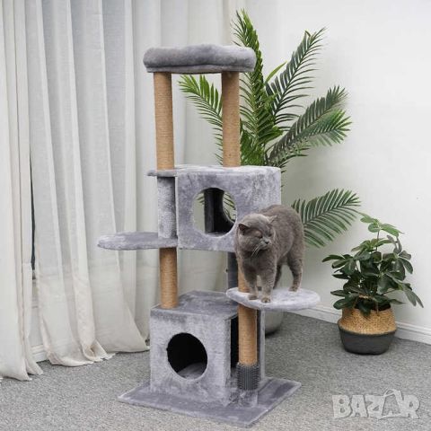 Pet Pals Felina Grey Многофункционално Котешко Дърво На 5 Нива, снимка 1 - Стоки за котки - 46400747