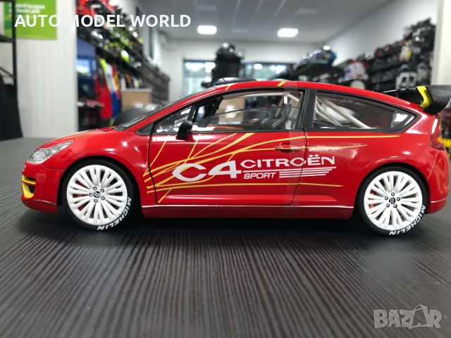 Рядък модел метална колекционерска количка SOLIDO CITROEN C4 WRC 1:18, снимка 6 - Колекции - 47108439