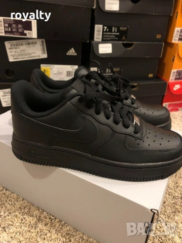 Nike Air Force 1 Черни Дамски Маратонки 36-40 Номер Найк с Кутия , снимка 4 - Маратонки - 53071380