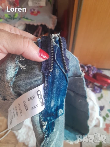 *Asos*Къси дамски дънки с капси , снимка 8 - Дънки - 50928045