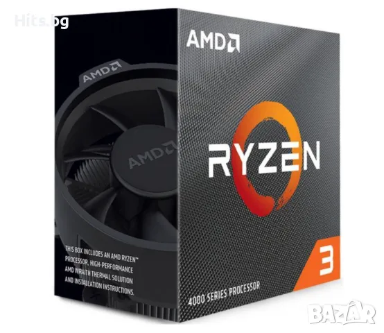 Компютърни компоненти Процесори AMD ПРОЦЕСОР AMD RYZEN 3 4100, AM4 SOCKET, 4 CORES, 8 THREADS, 3.8GH, снимка 1 - Процесори - 46959224