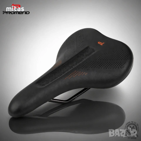 Седалка за велосипед PROMEND SD-556, PU покритие, Анатомичен дизайн