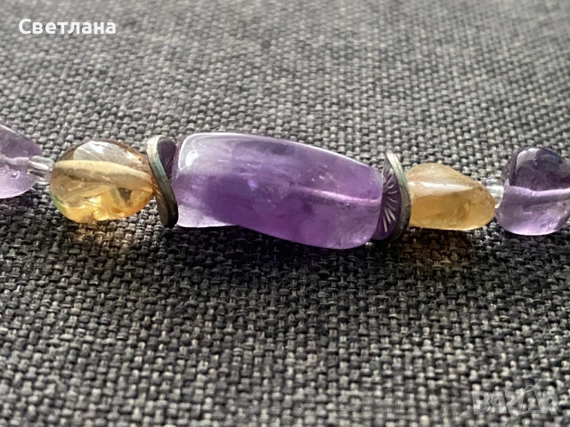  гердан от естествени камъни, снимка 3 - Колиета, медальони, синджири - 53211437