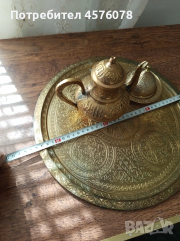 бронзов сервиз масивен, снимка 5 - Антикварни и старинни предмети - 54111999