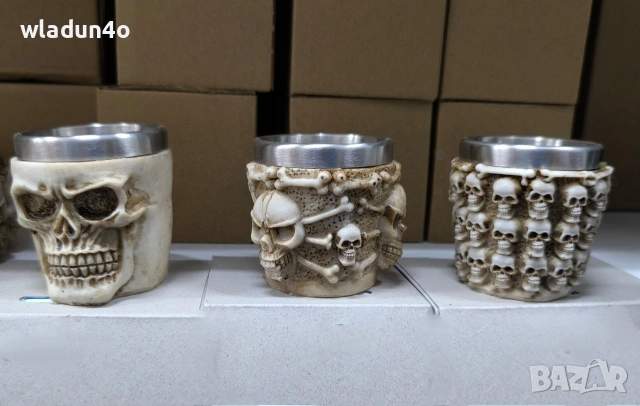 Черепни чаши, бокали-3е-9-15е, снимка 2 - Чаши - 35240255