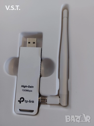Адаптер Wi-Fi TP-Link TL-WN722N, снимка 4 - Кабели и адаптери - 52770775