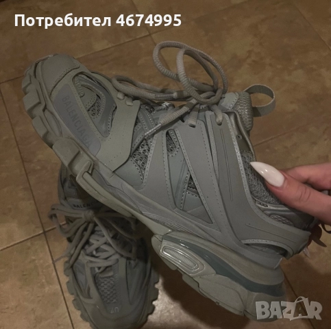 Balenciaga track сиви обувки, снимка 3 - Дамски ежедневни обувки - 52742886