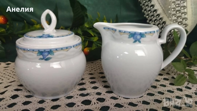 Синьо бяла нежност Seltmann Weidenen Bavaria , снимка 9 - Чинии - 52231132