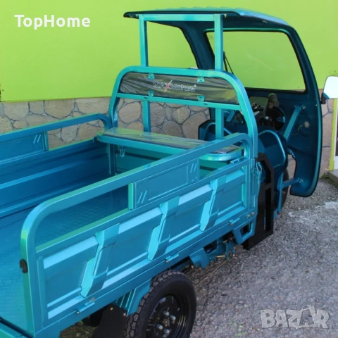 Електрическа Селскостопанска Триколка с Покрив 2000W СИНЯ, снимка 4 - Мотоциклети и мототехника - 54120059