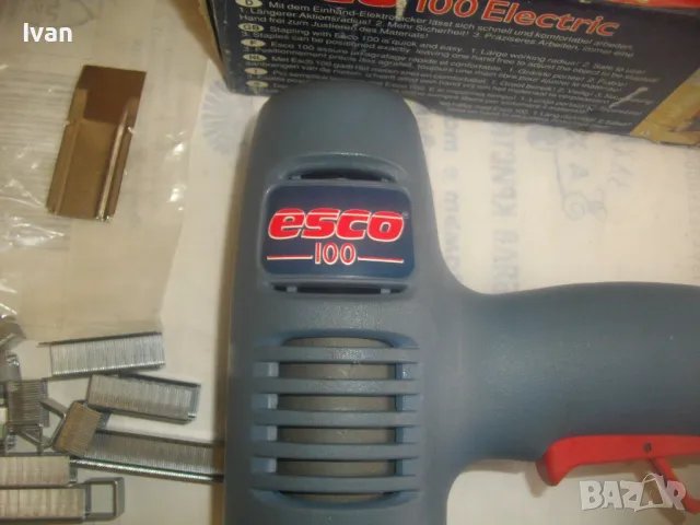 НОВ ИТАЛИАНСКИ ОРИГИНАЛЕН ПРОФЕСИОНАЛЕН ЕЛЕКТРИЧЕСКИ ТАКЕР КОМБИНИРАН СКОБИ ПИРОНИ 8-20мм ESCO, снимка 9 - Други инструменти - 49292841
