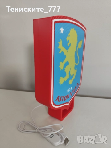 3д лампа Aston Villa F.C., снимка 3 - Настолни лампи - 52082610