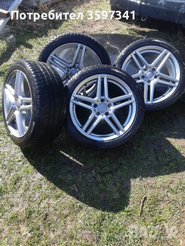 Мерцедес 4 джанти 5х120 с хубави гуми 245/40/18, снимка 6 - Гуми и джанти - 53836548