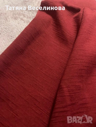 Червена разкроена дамска пола, снимка 4 - Поли - 53918316