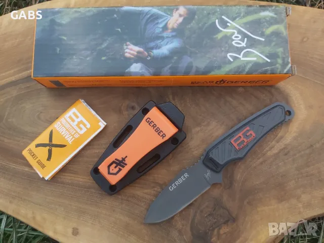 Компактен тактически нож GERBER Bear Grylls с кания, снимка 2 - Ножове - 49252248