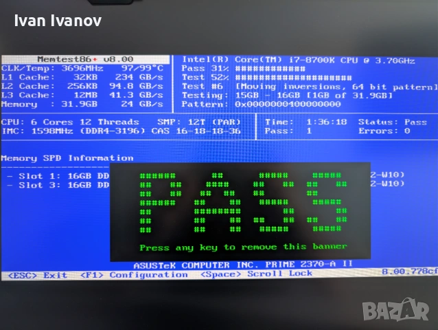 2x16 RAM DDR4 3200Mhz / ДДР 4 РАМ, снимка 4 - Геймърски - 53727906