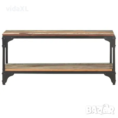 vidaXL Маса за кафе, 90x30x40 см, регенерирано дърво масив(SKU:320256), снимка 2 - Маси - 48914123