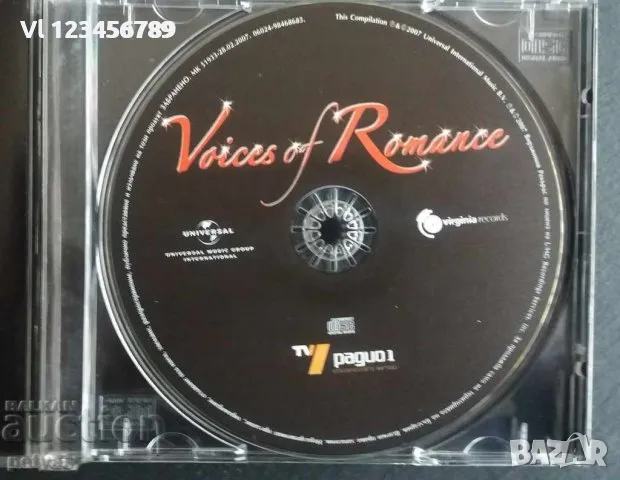 СД -VOICE OF ROMANCE, снимка 2 - CD дискове - 47720653