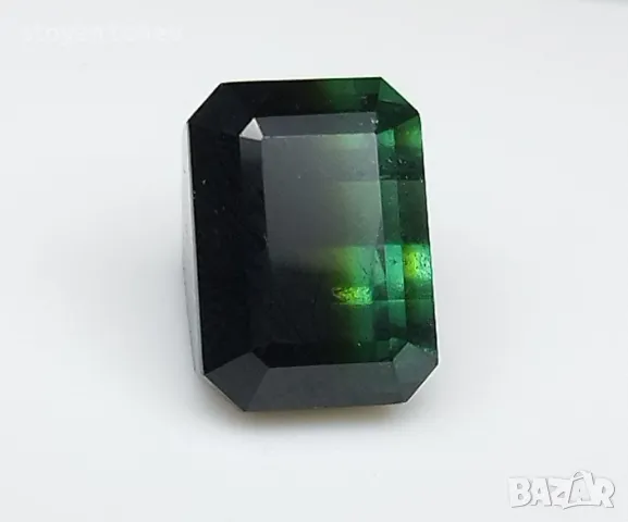 Рядък двуцветен турмалин 4.90кт! Нов!, снимка 7 - Пръстени - 46779904