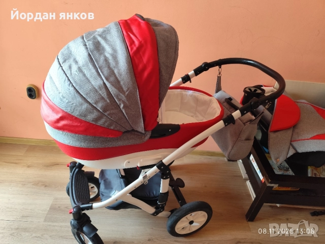 Комбинирана количка Karwala 3 в 1 (Полша) – Пълен Комплект, снимка 3 - Детски колички - 52343632