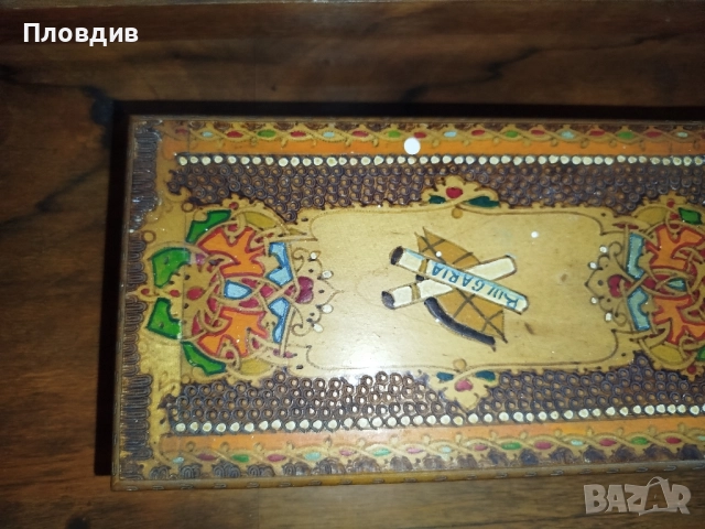 Стара дървена кутия , снимка 8 - Антикварни и старинни предмети - 52290018