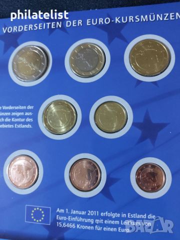 Естония 2011 - Евро Сет - комплектна серия от 1 цент до 2 евро , 8 монети, снимка 2 - Нумизматика и бонистика - 45211105