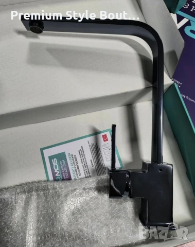 Едноръкохватков кухненски смесител – черен мат Top Ceramic, снимка 2 - Други стоки за дома - 53877238