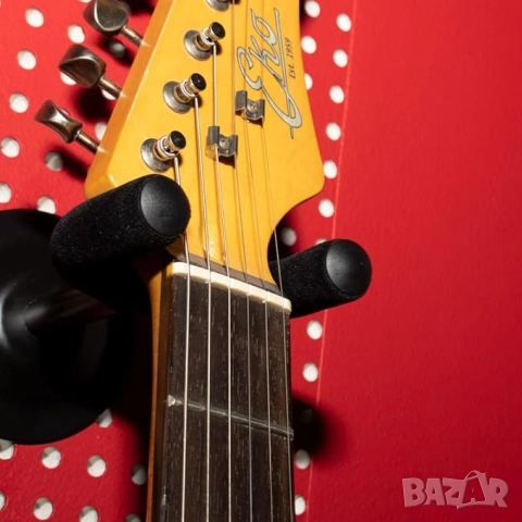 Стойка за китара за стена, закачалка луксозна омекотена QUIK LOK GS403, снимка 6 - Китари - 51921254