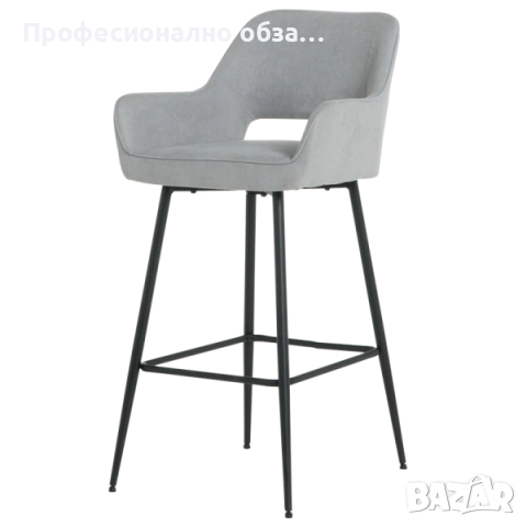 Комплект бар столове и трапезарн столове за кухня и хол в общ обем-сива гама, снимка 8 - Столове - 50345492