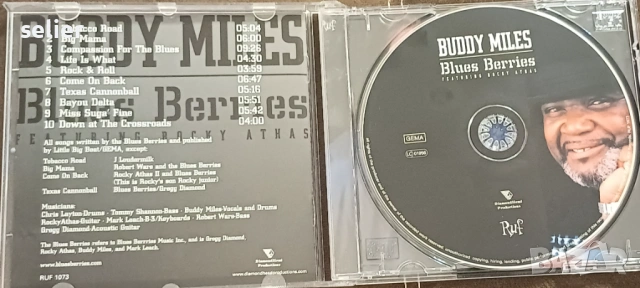 Buddy Miles Featuring Rocky Athas ‎– Blues Berries Оригинален диск Издание 🇩🇪 GERMANY 2002г Стил:B, снимка 3 - CD дискове - 54258090