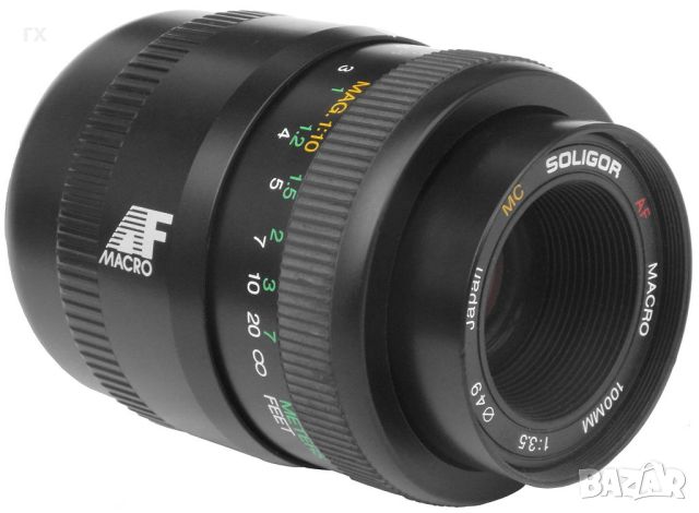 Soligor 100mm f3.5 macro за Canon, снимка 1 - Обективи и филтри - 46421405
