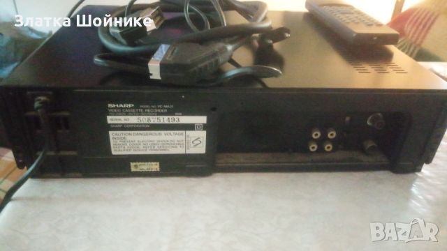VHS Sharp видео рекордер почти ново, снимка 5 - Плейъри, домашно кино, прожектори - 45470032