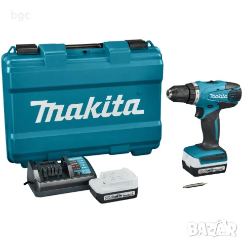 НОВ Акумулаторна бормашина/винтоверт Makita CXT , 14.4 V, 2.0Ah, 30/15 Nm, 1400 об./мин, 2 , снимка 10 - Бормашини - 49132111