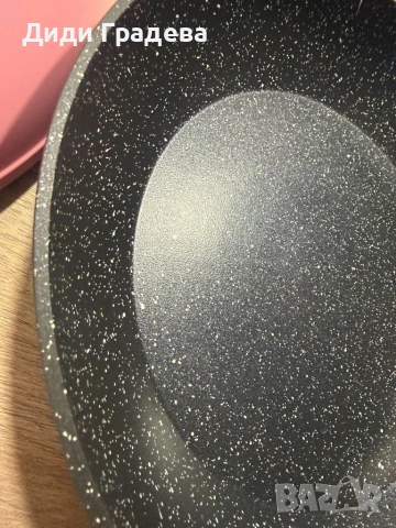 Комплект тигани Cheffinger розово с мраморно покритие – 3 части за всяка кухня - розов цвят, снимка 6 - Съдове за готвене - 53948389