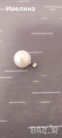 Перла от порцелан, висулка, снимка 1 - Колиета, медальони, синджири - 46417379