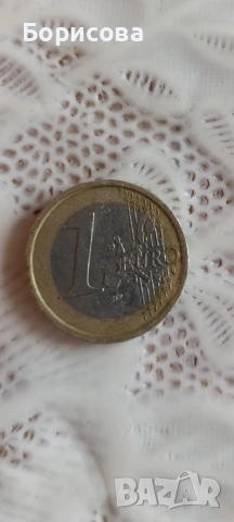 Монета 1 евро от 2002г Италия
